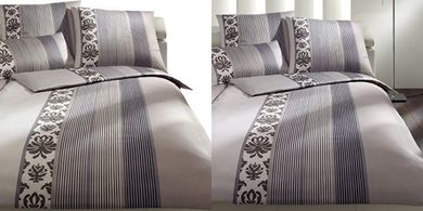 Joop! Ornament Stripe Bettwäsche (Graphit, 80x80/135x200 cm)