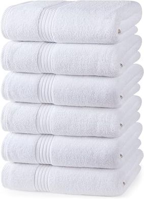Utopia Premium Handtücher: 6er-Pack weiche, saugfähige Baumwolle (41x71 cm)