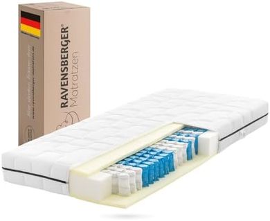 Ravensberger Ortho-Spring Matratze: H2, 90x200cm, 7-Zonen, Öko-Tex
