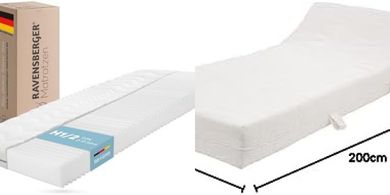 Ravensberger Softwelle Kids Mattress: 90x200cm, H1/H2, 7-Zone Cold Foam
