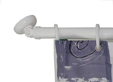 Duschvorhangstangen-Adapter für Schrägdächer (Ø28 mm)