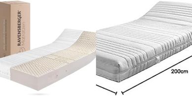 RAVENSBERGER Ravo-Relax H2 Latexmatratze (90x200cm, 19cm, 7-Zonen)