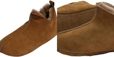 Lammfell Hausschuhe Bali: Warme Leder-Bettschuhe