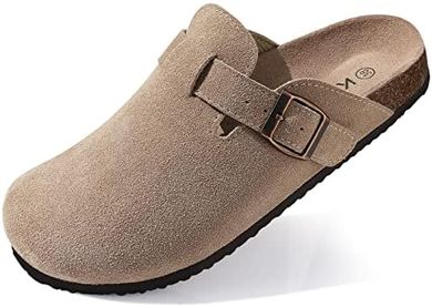 Comwarm Leder-Clogs: Unisex, rutschfest, Premium-Fußbett