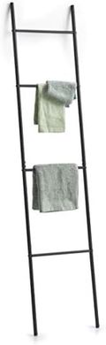 Zeller Leiter-Handtuchhalter: Schwarzer Metallhandtuchhalter (176cm)