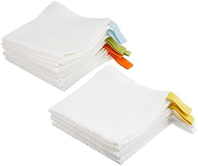 IKEA Krama Waschlappen: 10 weiße Baumwoll-Waschlappen (30x30cm)