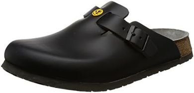 Black Unisex Birkenstock Boston Clogs, Size 42