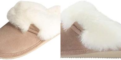 Hollert Lammfell Hausschuhe Malibu: Damen-Pantoffeln aus Fell
