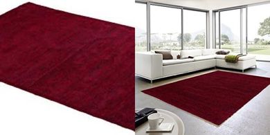 ASTRA Livorno D-160: Rot melierter Polyester-Teppich (70x140cm)
