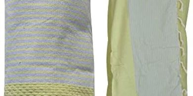 Grüne & graue Fouta-Strandhandtücher (100x200cm)