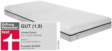 Irisette Smart Duo Kaltschaummatratze (7-Zonen, H3/H4, 90x200cm, Öko-Tex)