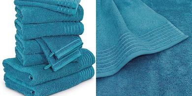 Möve New Classic 10-Piece Towel Set:  Lagoon, 100% Cotton
