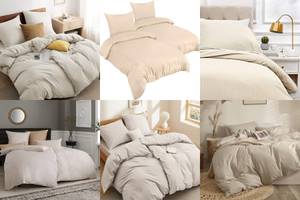 10x traumhaft schöne Bettwäsche in Beige