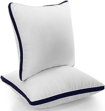 Utopia Bedding Premium Kissen (2er Set, 40x40cm, Marineblau)