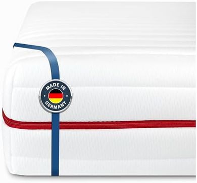 90x200 cm H3 Kaltschaummatratze, 7-Zonen, Öko-Tex, mittelfest