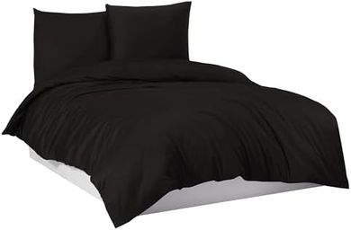 Mixibaby Bettwäsche-Set Baumwolle 155x220 cm, schwarz