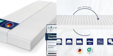 AquaFlex 7-Zonen Kaltschaummatratze (H2/H3, Öko-Tex, 12cm)