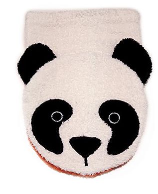 Bio-Baumwoll-Waschlappen Panda, weiß