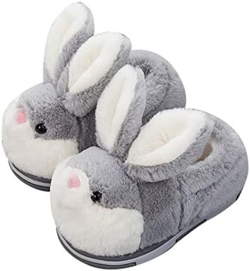 Warme Kinder-Hausschuh-Pantoffeln (Hase, Gr. 32-33)