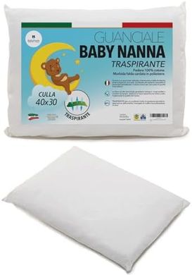 Atmungsaktives Babykissen (40x30 cm), 100% Baumwolle, OEKO-TEX®