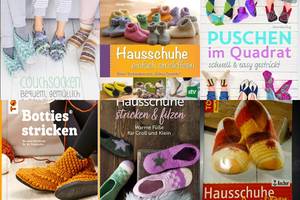10 traumhaft schöne selbstgestrickte Hausschuhe