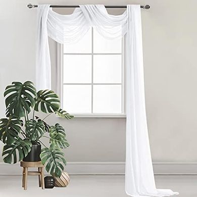 Romantischer Hochzeitsvorhang (130x550cm), Deko für Hochzeit & Wohnzimmer