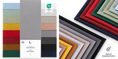 Blumtal® Microfaser Spannbettlaken 90x200 cm, Öko-Tex, grau