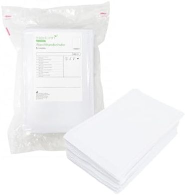 Medi-Inn Einmalhandschuhe: 100 hygienische Waschlappen für Körper-, Intimpflege & Babys.