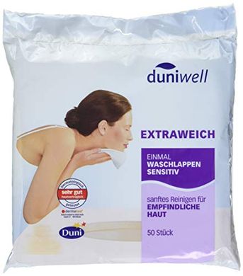Duniwell Sensitiv Waschlappen (50 Stück)