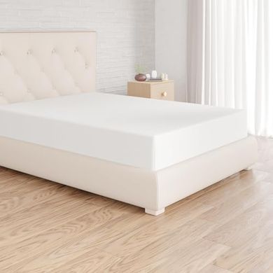 Amazon Basics Spannbettlaken, 90x200x30 cm, weiß