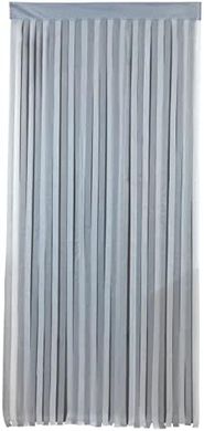 WENKO Maximex Insektenschutz-Türvorhang (grau-weiß, 90x200cm, Klett)
