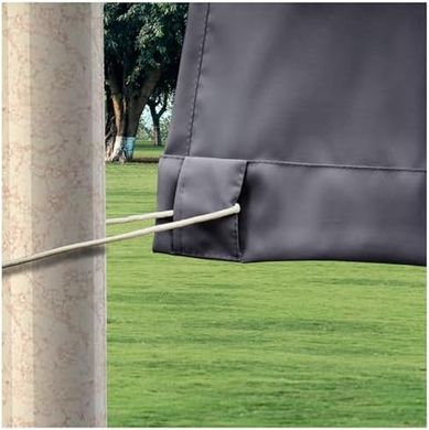 Wetterfester, unten beschwerter Outdoor-Vorhang (213x132cm)