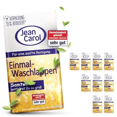 Jean Carol Samtweich-Waschlappen: 500er Vorteilspack (Heim & Reise)