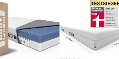 Bodyguard bett1 Anti-Kartell Mattress: 80x200, firm/medium-firm, washable, Oeko-Tex certified.