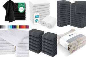 10 weiche Waschlappen 30x30 cm – perfekt für Baby & Gesicht