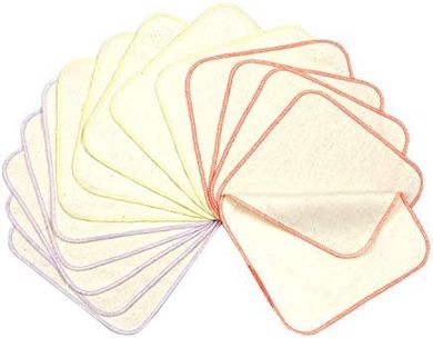 15 Bio-Baumwoll-Waschlappen (Flieder), wiederverwendbar