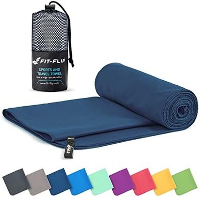 Fit-Flip Mikrofaser-Sporttuch: kompakt, schnelltrocknend, groß