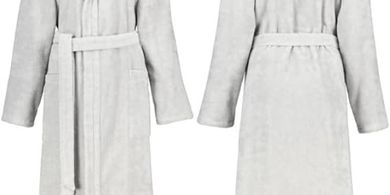 Joop! Damen-Bademantel Classic, silber, Größe S