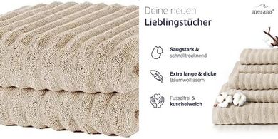 Merana Oslo Handtuch-Set: Luxus-Baumwolle, schnelltrocknend, 590 GSM
