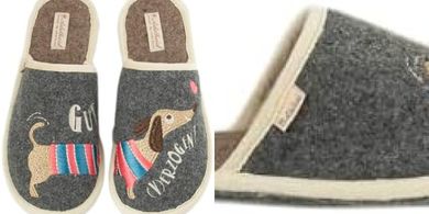 Adelheid felt slippers (women