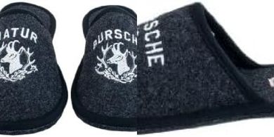 Adelheid Natural Felt Slippers