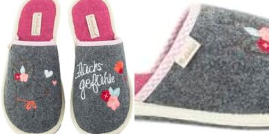 Adelheid felt slippers: cozy comfort